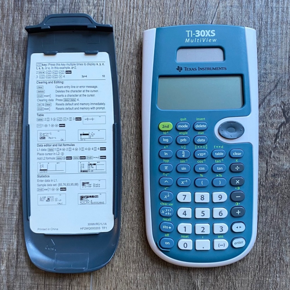 Texas Instruments TI-30XS MultiView Scientific Calculator Blue White L-0315H